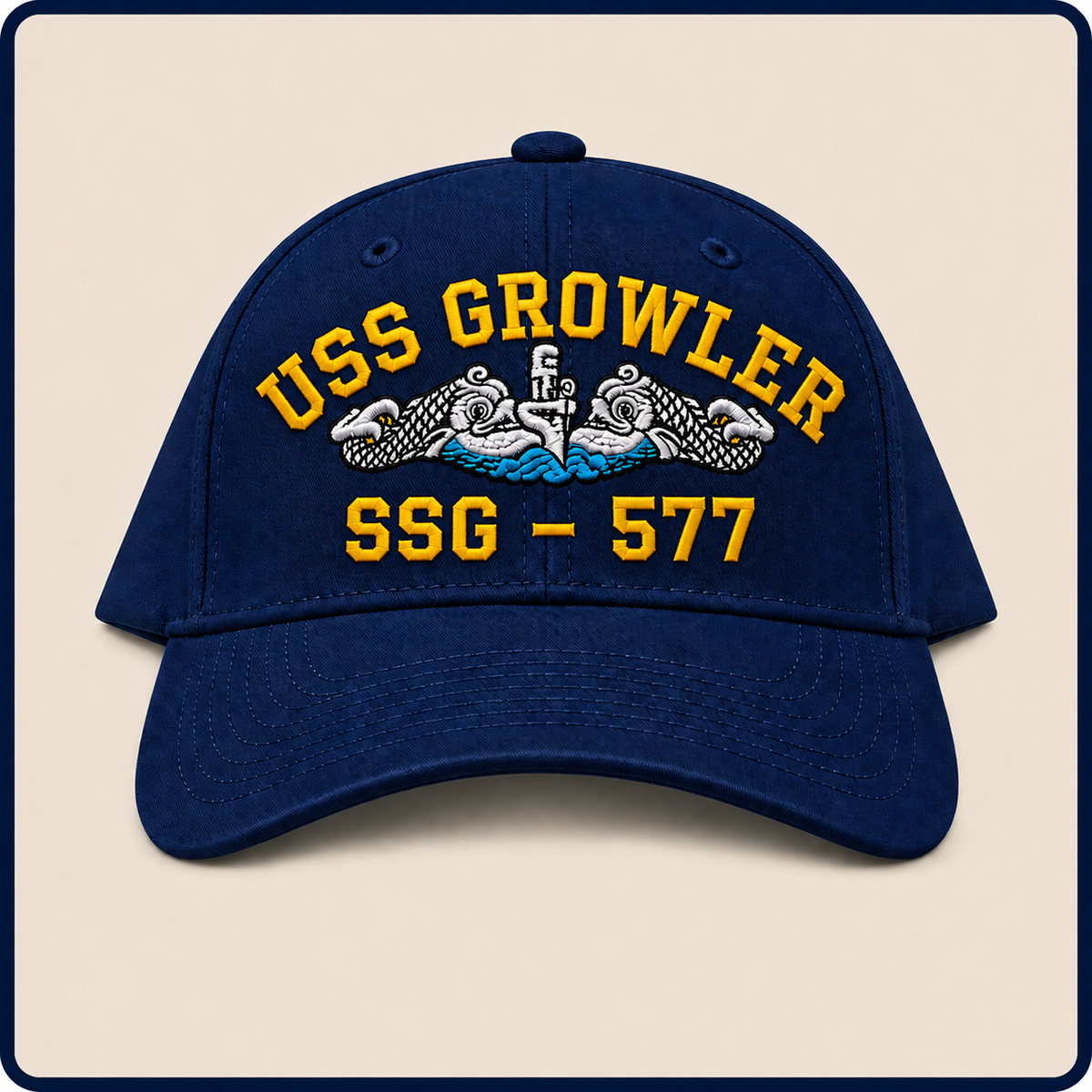 USS GROWLER SSG-577 HAT approved boat mockup