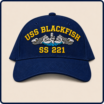 USS BLACKFISH SS-221 HAT approved boat mockup