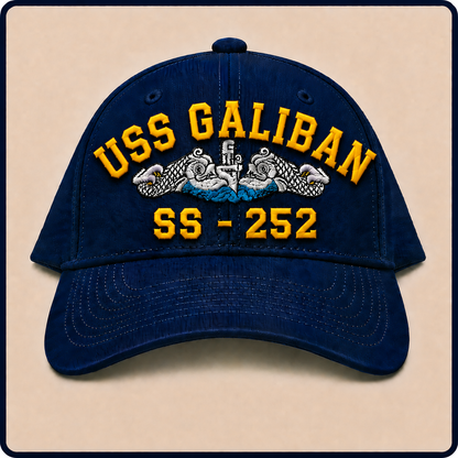 USS GALIBAN SS-252 HAT approved boat mockup