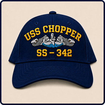 USS CHOPPER SS-342 HAT approved boat mockup