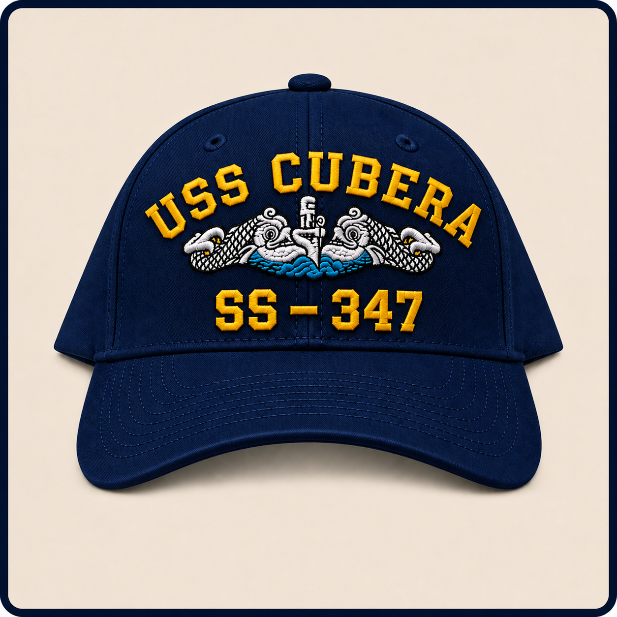 USS CUBERA SS-347 HAT approved boat mockup