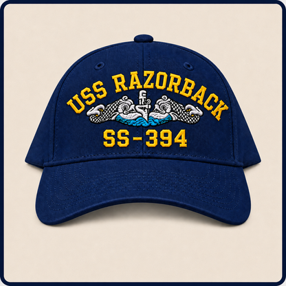 USS RAZORBACK SS-394 HAT approved boat mockup