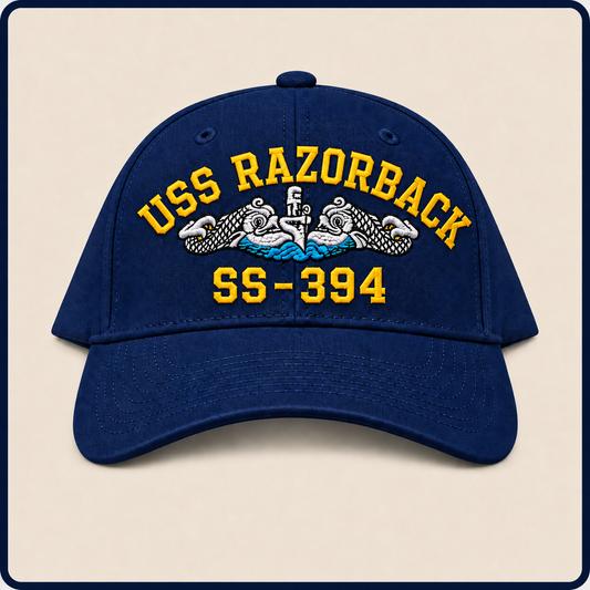 USS RAZORBACK SS-394 HAT approved boat mockup