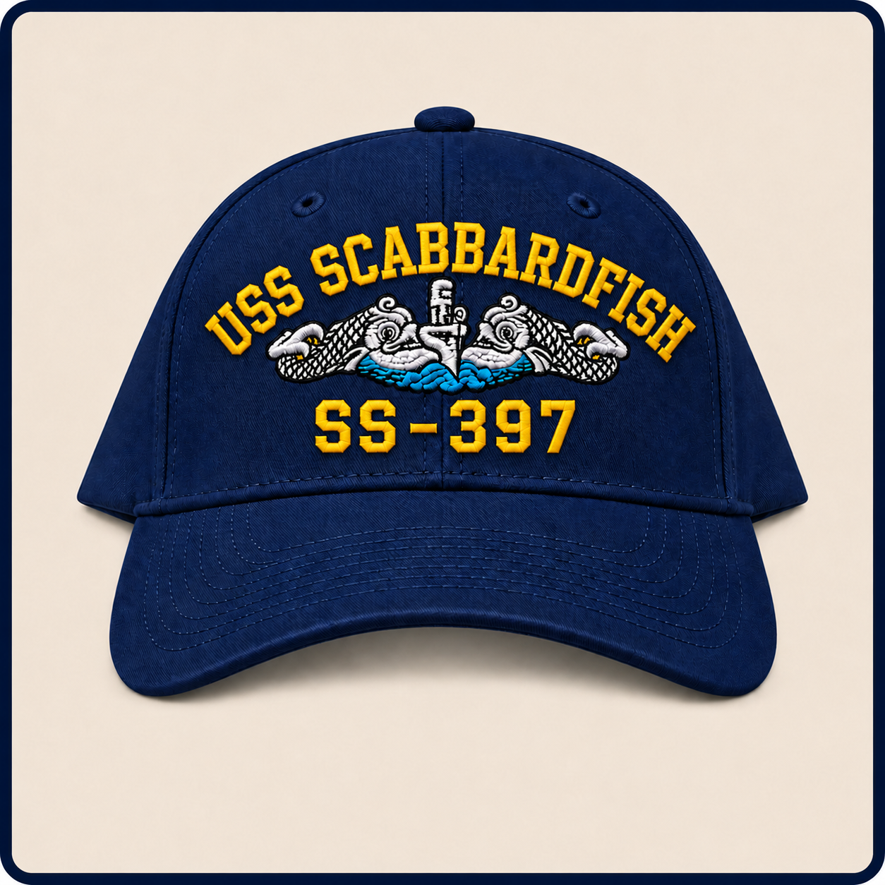 USS SCABBARDFISH SS-397 HAT approved boat mockup