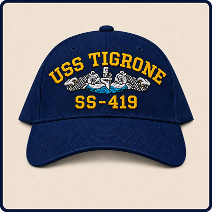 USS TIGRONE SS-419 HAT approved boat mockup