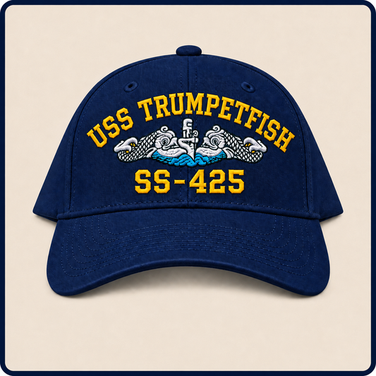 USS TRUMPET FISH SS-425 HAT approved boat mockup