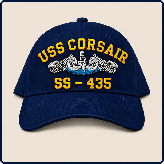 USS CORSAIR SS-435 HAT approved boat mockup