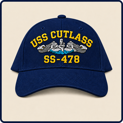 USS CUTLASS SS-478 HAT approved boat mockup