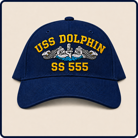 USS DOLPHIN SS-555 HAT approved boat mockup