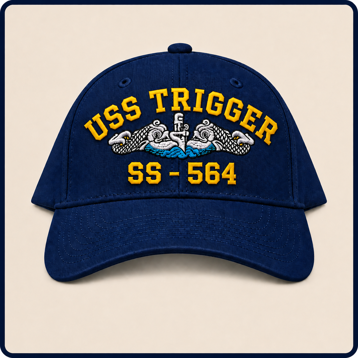 USS TRIGGER SS-564 HAT approved boat mockup