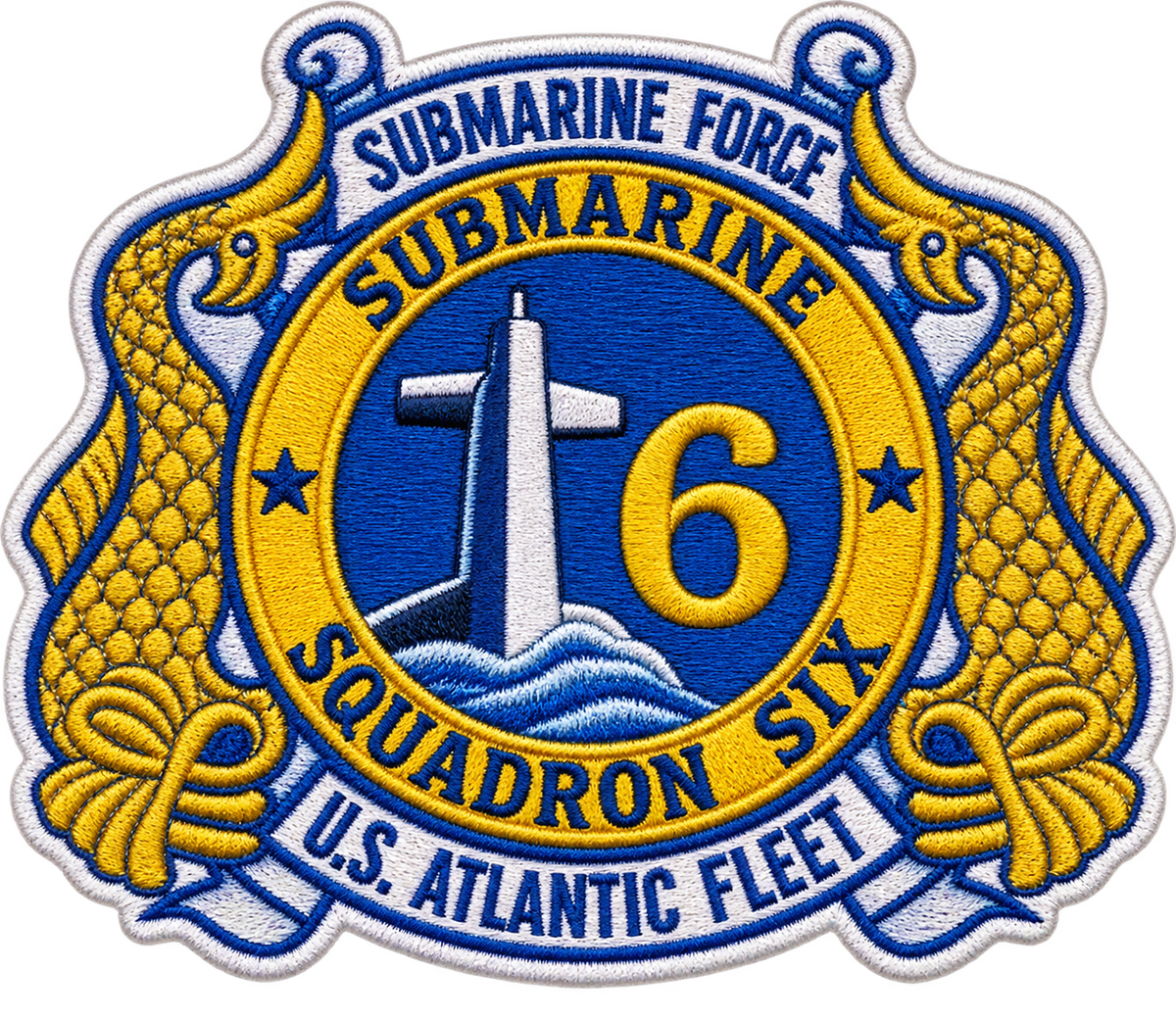 SUBMARINE SQUADRON SIX / SUBRON 6 PATCH