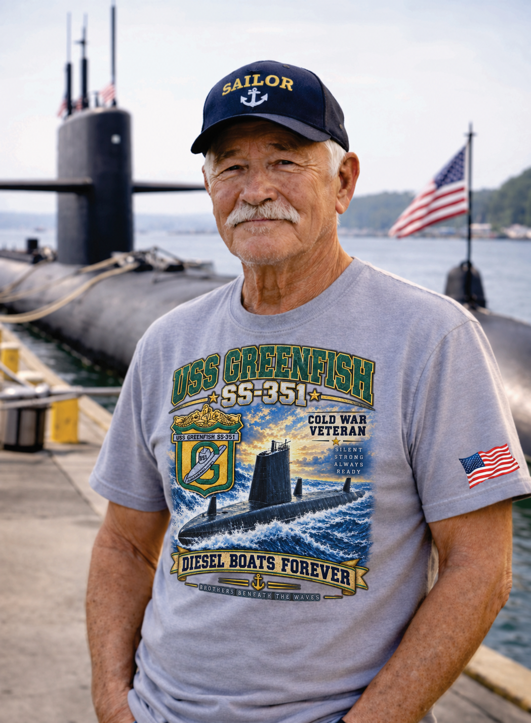 USS Greenfish SS - 351 Dynamic Clothing