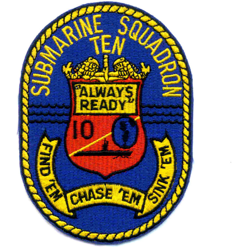SUBMARINE SQUADRON TEN / SUBRON 10 PATCH – SUBVEST.com