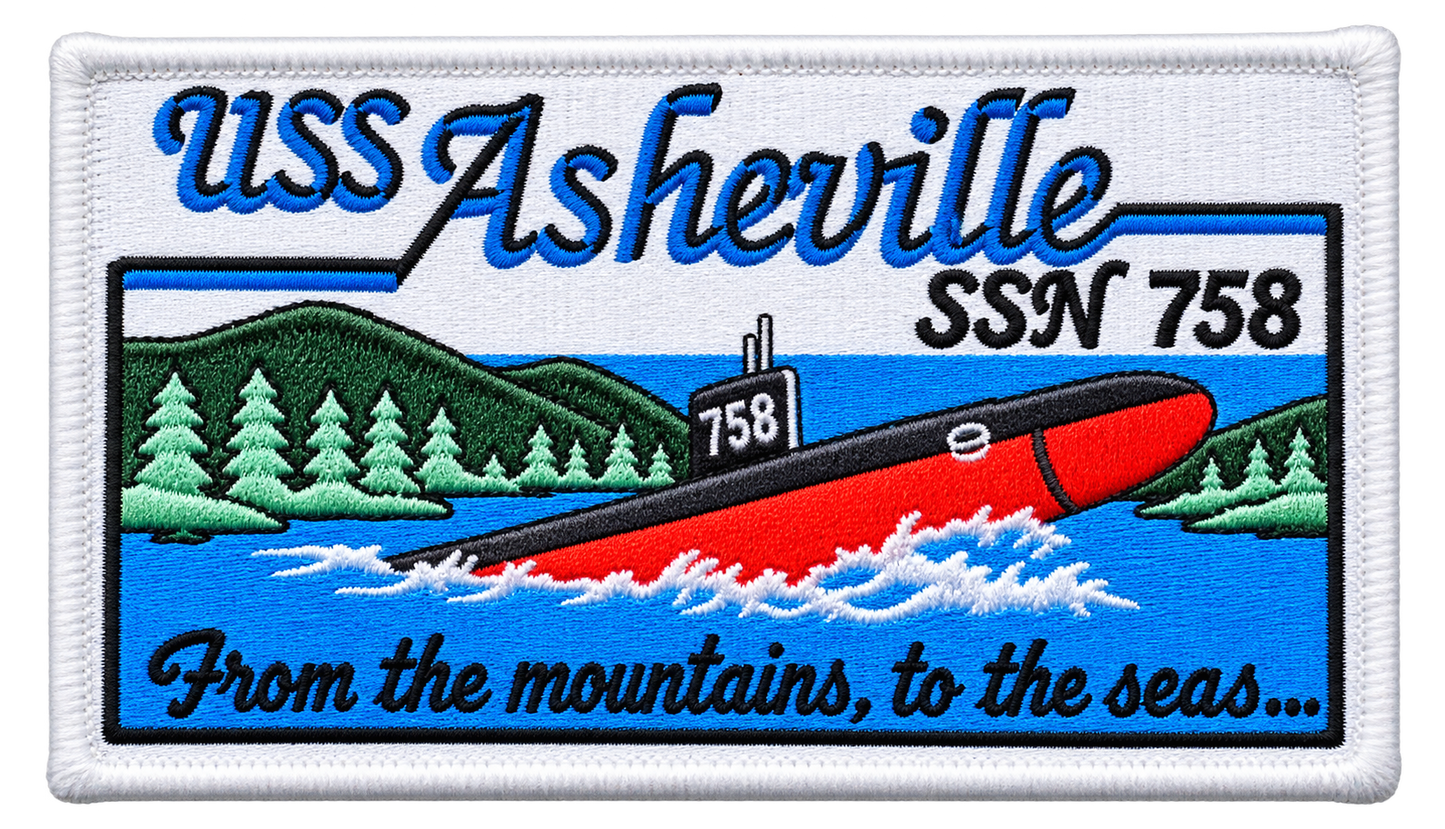 USS ASHEVILLE SSN 758 PATCH
