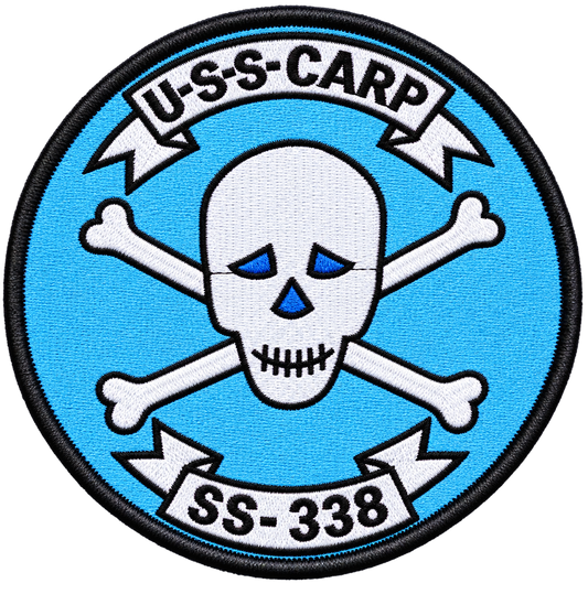 USS CARP SS 338 PATCH SKULL