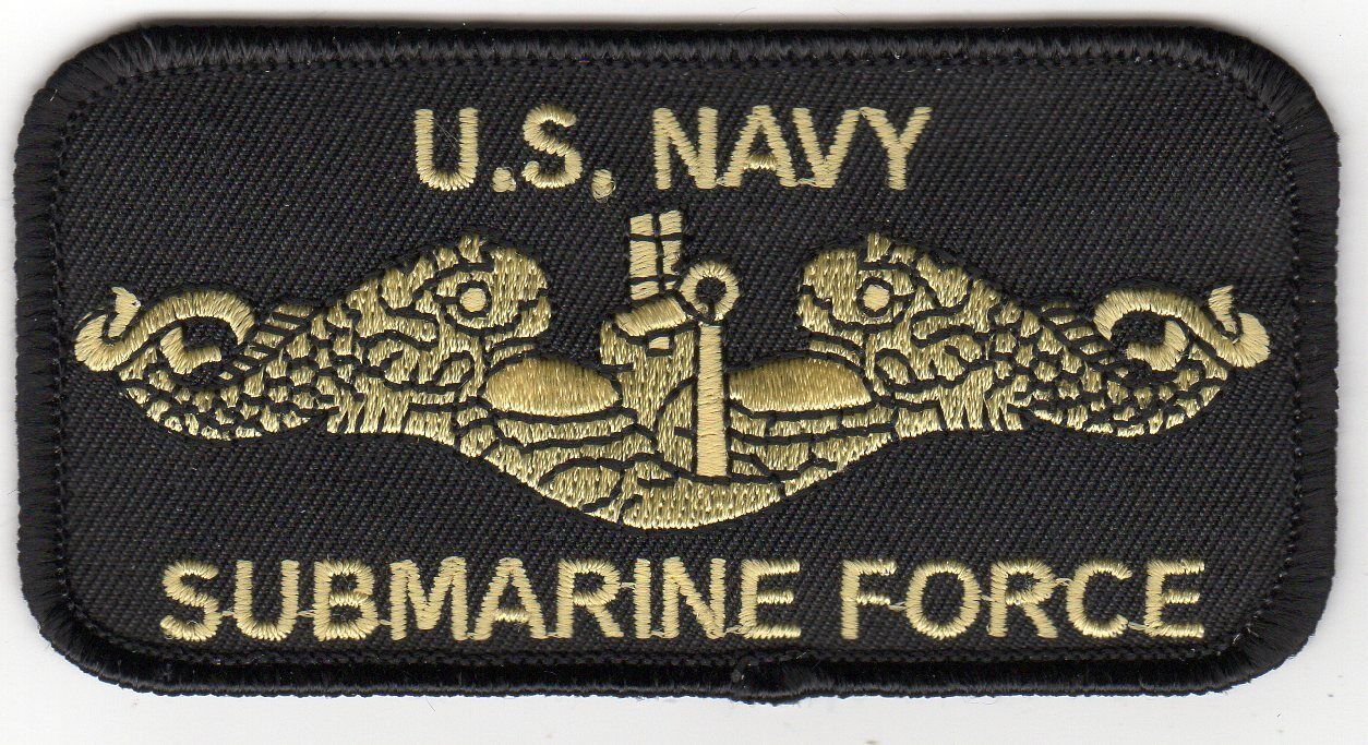 US NAVY Submarine Force Gold PATCH