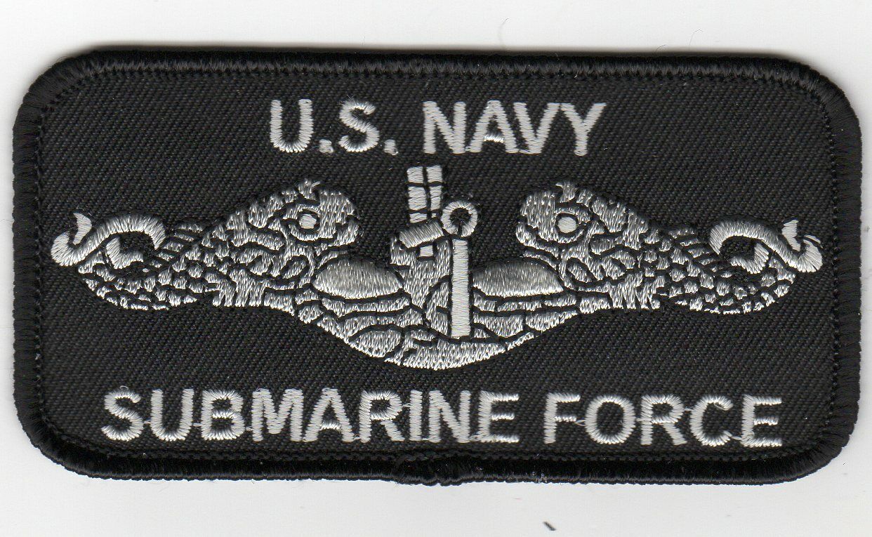 US NAVY Submarine Force Silver PATCH