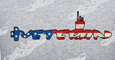 Veteran American Flag Shaped inside a Submarine : Clothing