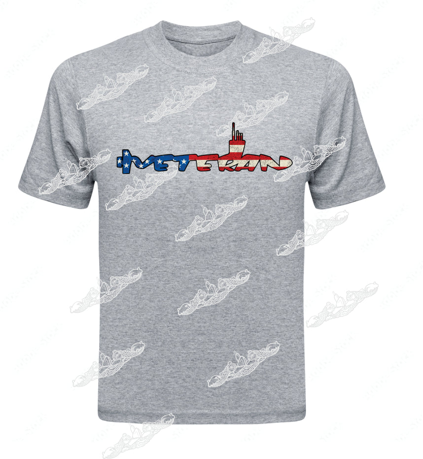 Veteran American Flag Shaped inside a Submarine : Clothing