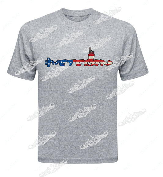 Veteran American Flag Shaped inside a Submarine : Clothing