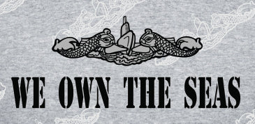 We Own The Seas TEXT & Dolphin ; Clothing