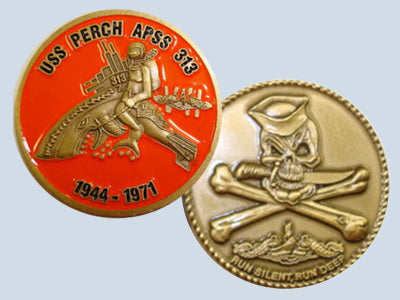 USS Perch APSS 313 Challenge Coin