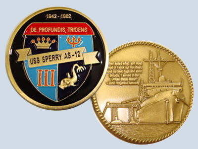 USS Sperry AS 12 Challenge Coin