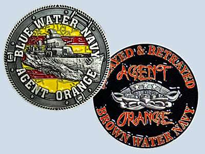 Brown Water Navy Agent Orange Challenge Coin