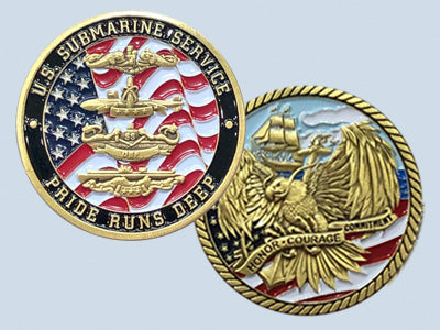 Submarine Service Challenge Coin — Design 25