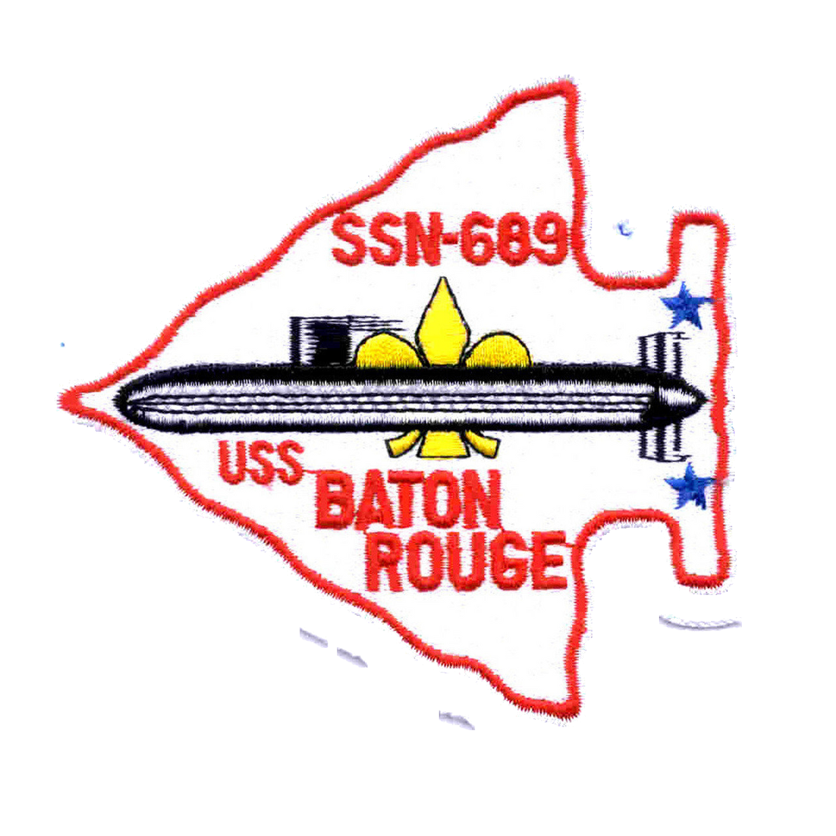 USS BATON ROUGE SSN 689 PATCH