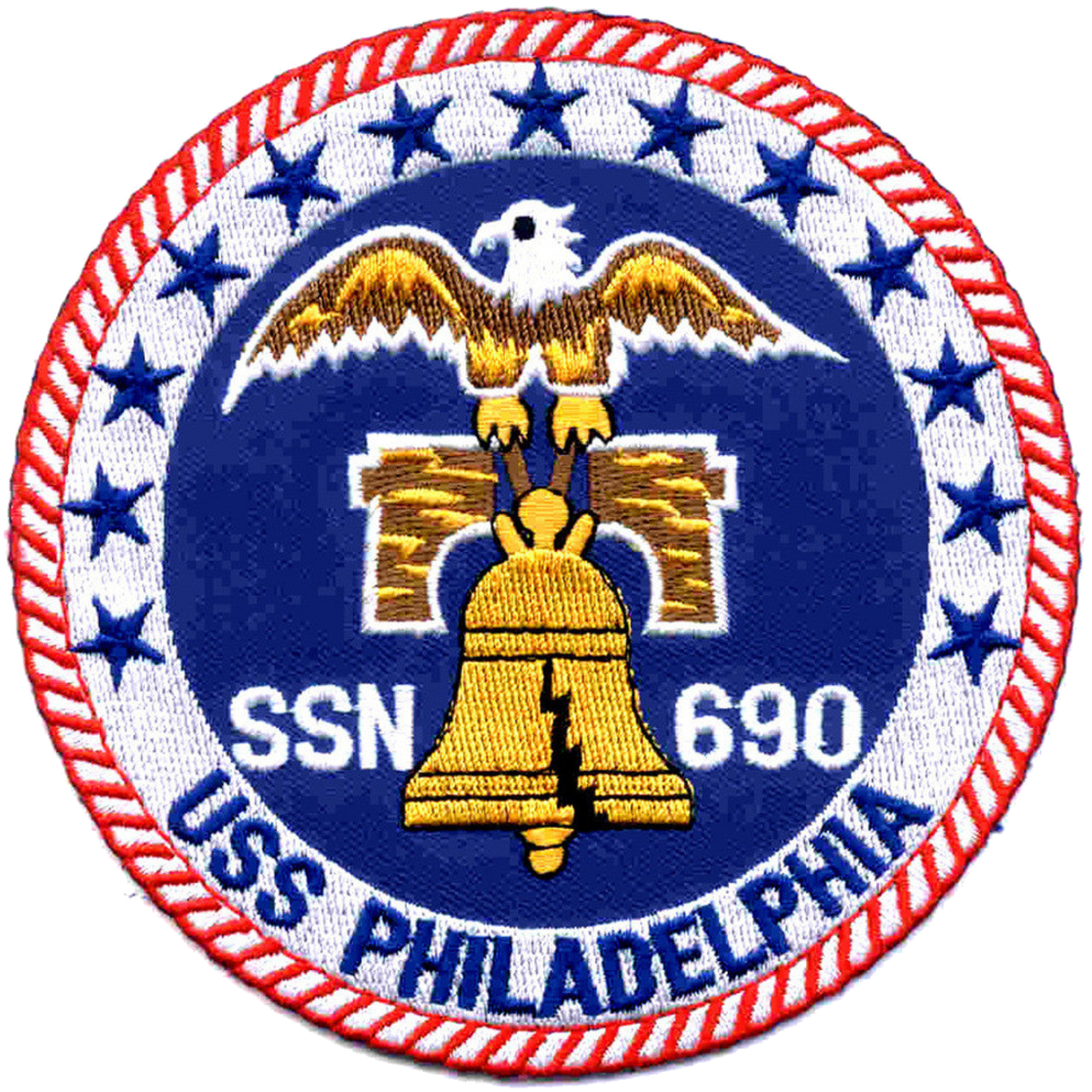 USS PHILADELPHIA SSN 690 PATCH