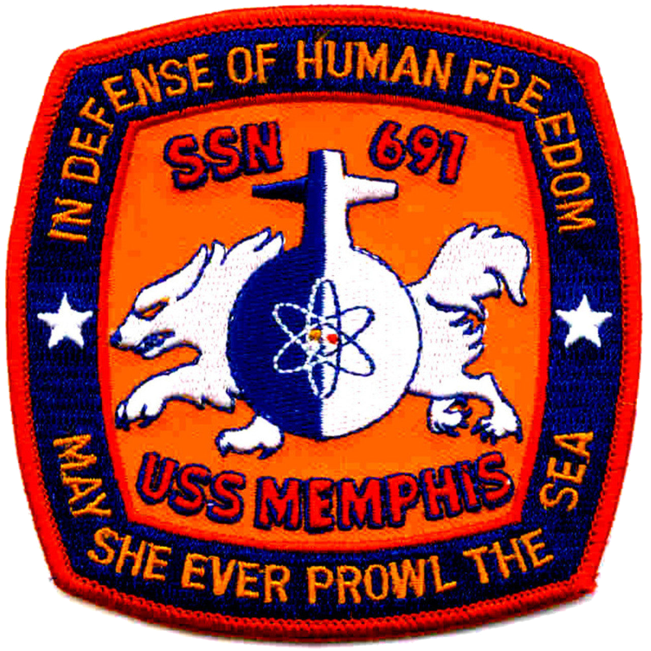 USS MEMPHIS SSN 691 PATCH