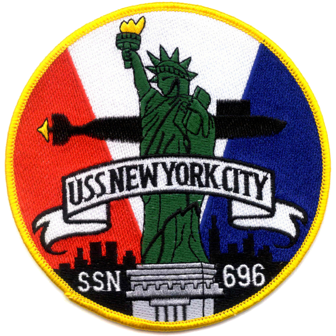 USS NEW YORK CITY SSN 696 PATCH