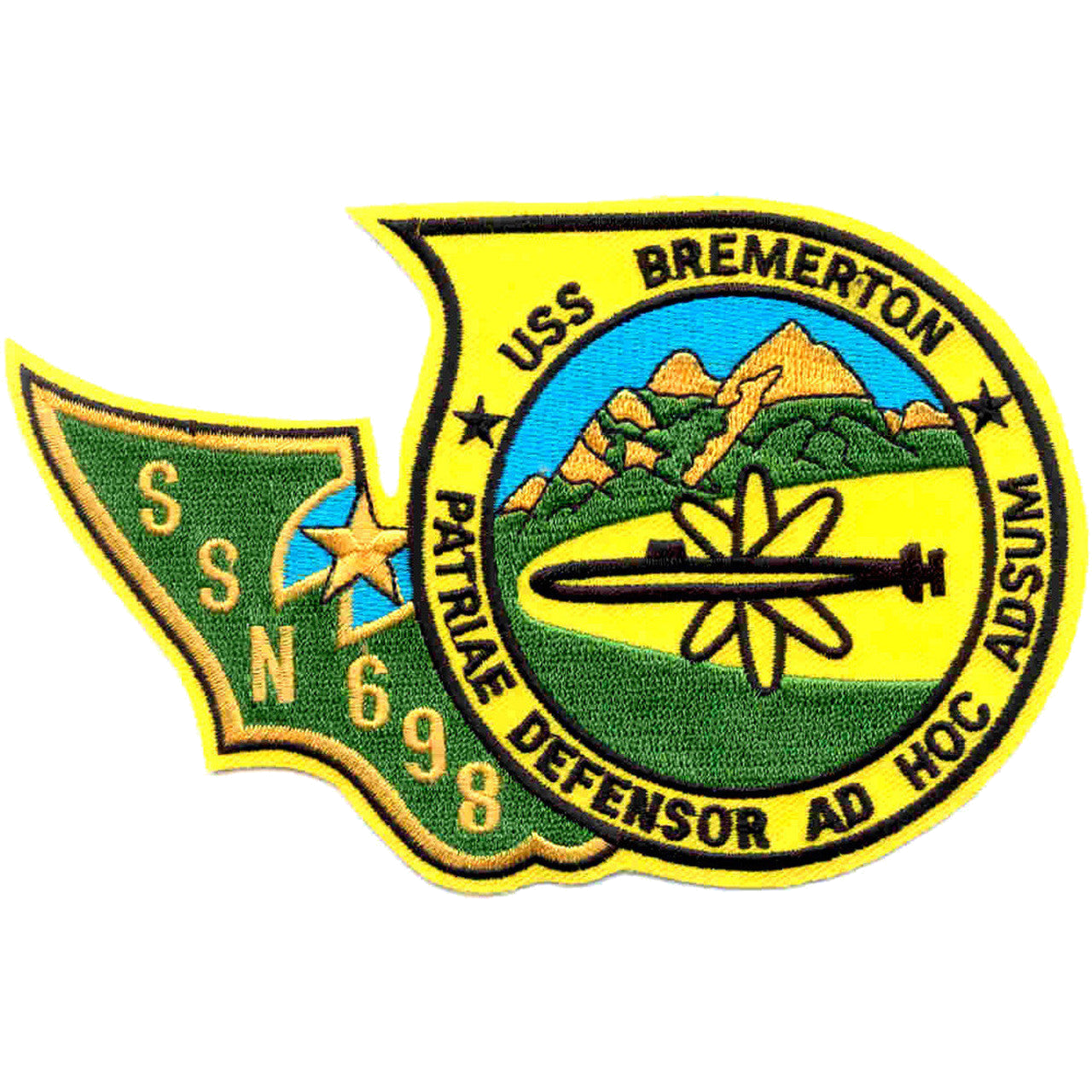 USS BREMERTON SSN 698 PATCH