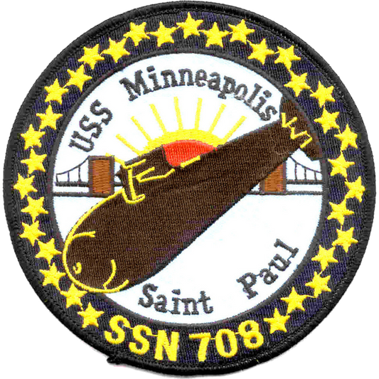 USS MINNEAPOLIS ST PAUL SSN 708 PATCH collection thumbnail