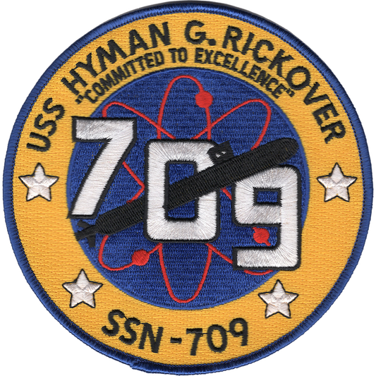 USS HYMAN G RICKOVER SSN 709 PATCH collection thumbnail