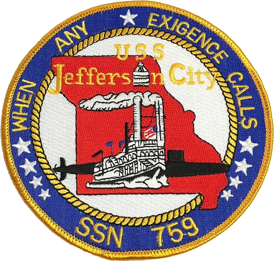 USS JEFFERSON CITY SSN 759 PATCH