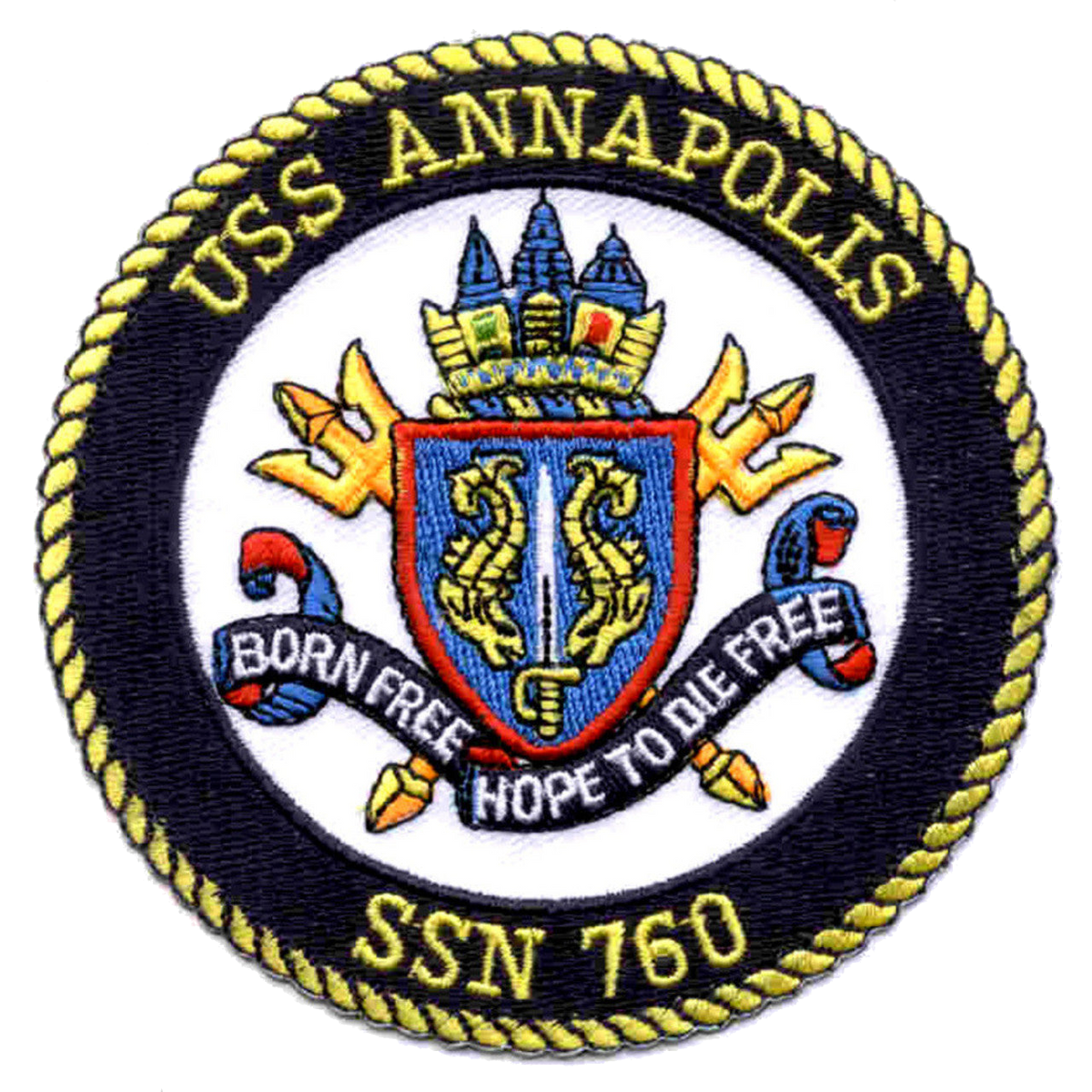 USS ANNAPOLIS SSN 760 PATCH
