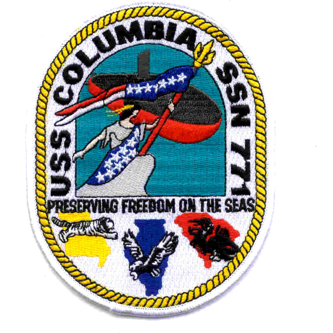 USS COLUMBIA SSN 771 PATCH