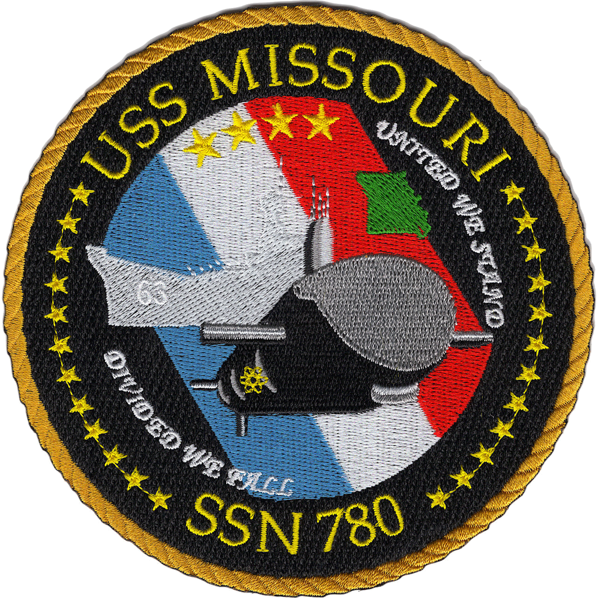 USS MISSOURI SSN 780 PATCH