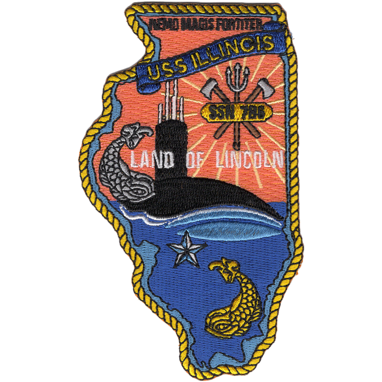 USS ILLINOIS SSN 786 PATCH