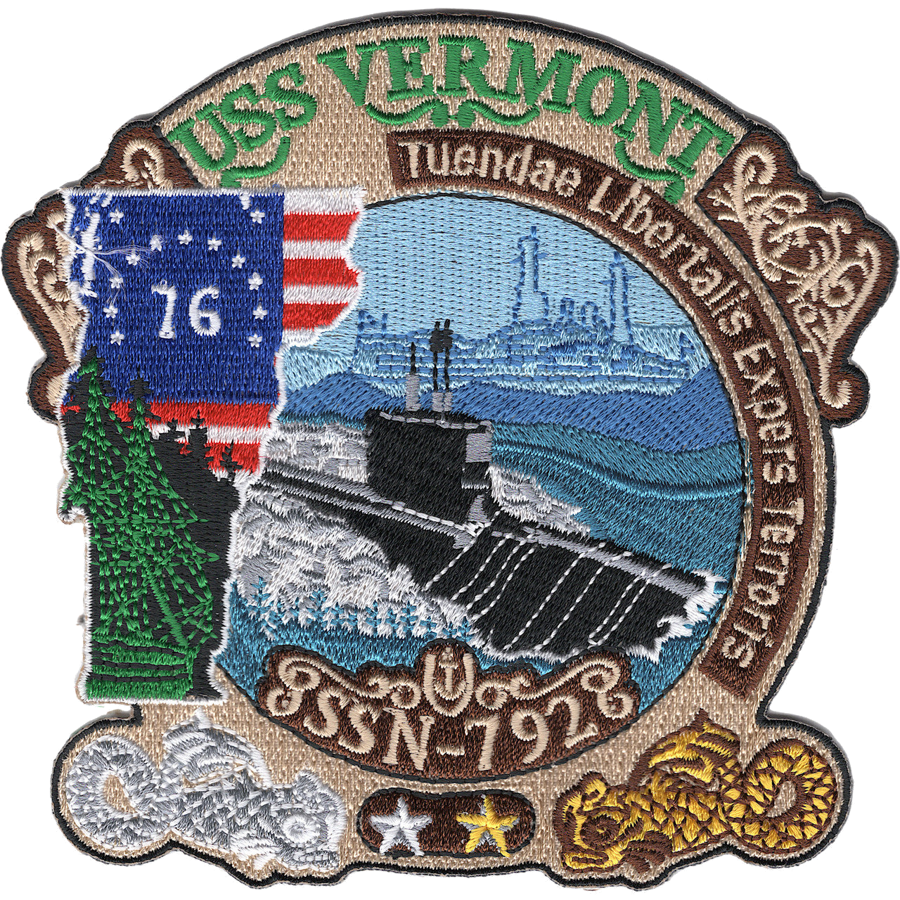 USS VERMONT SSN 792 PATCH