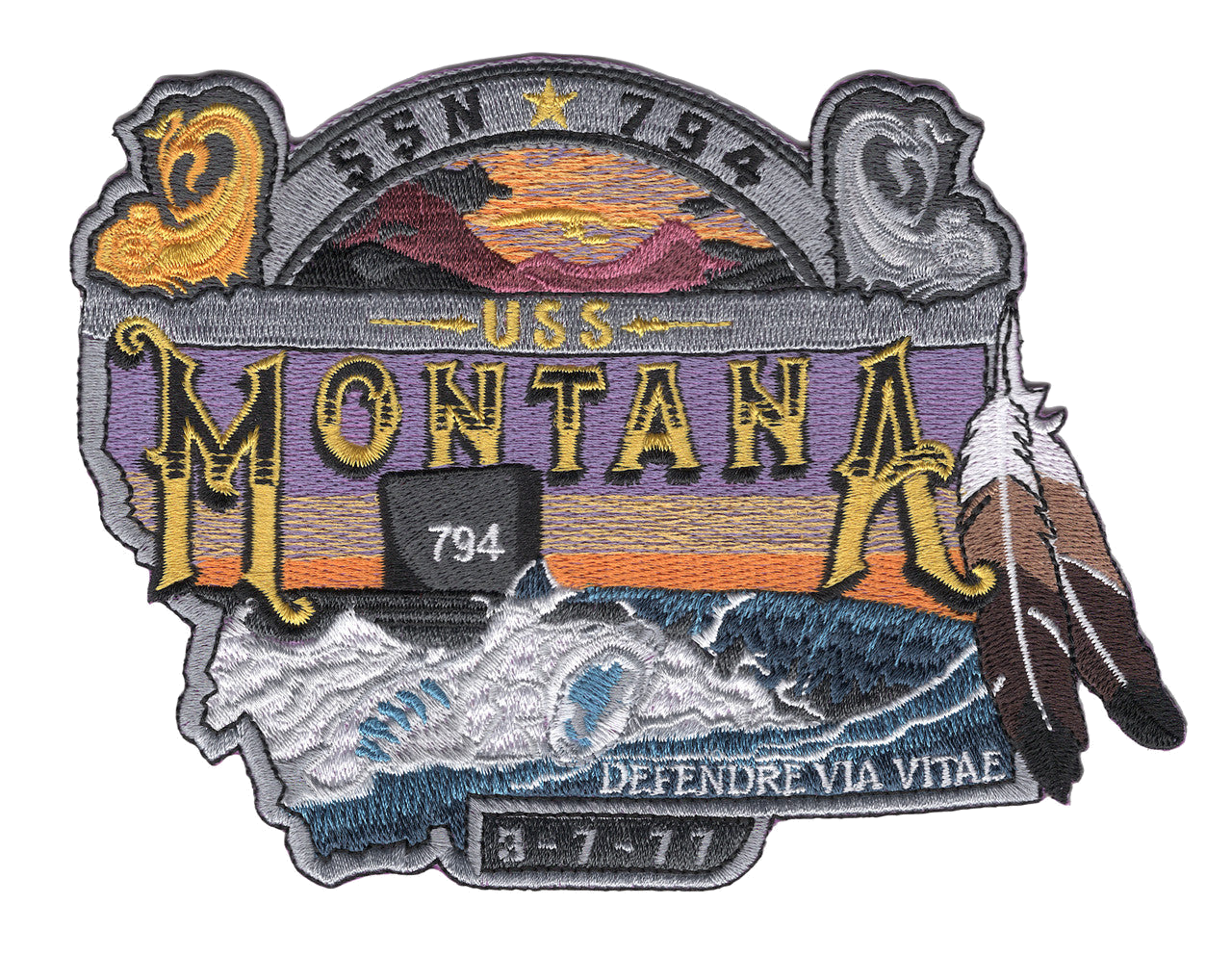 USS MONTANA SSN 794 PATCH