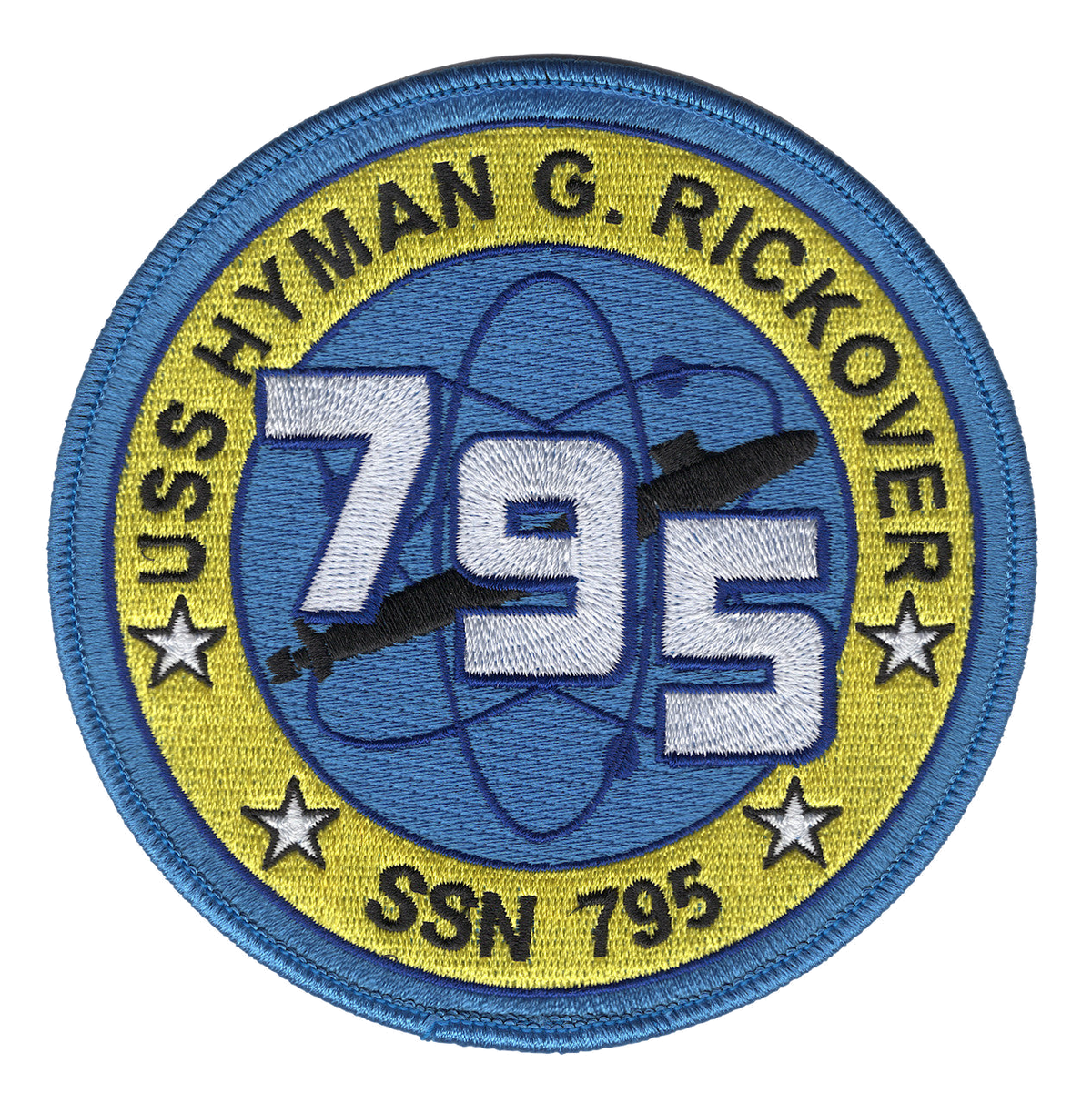 USS HYMAN G RICKOVER SSN 795 PATCH