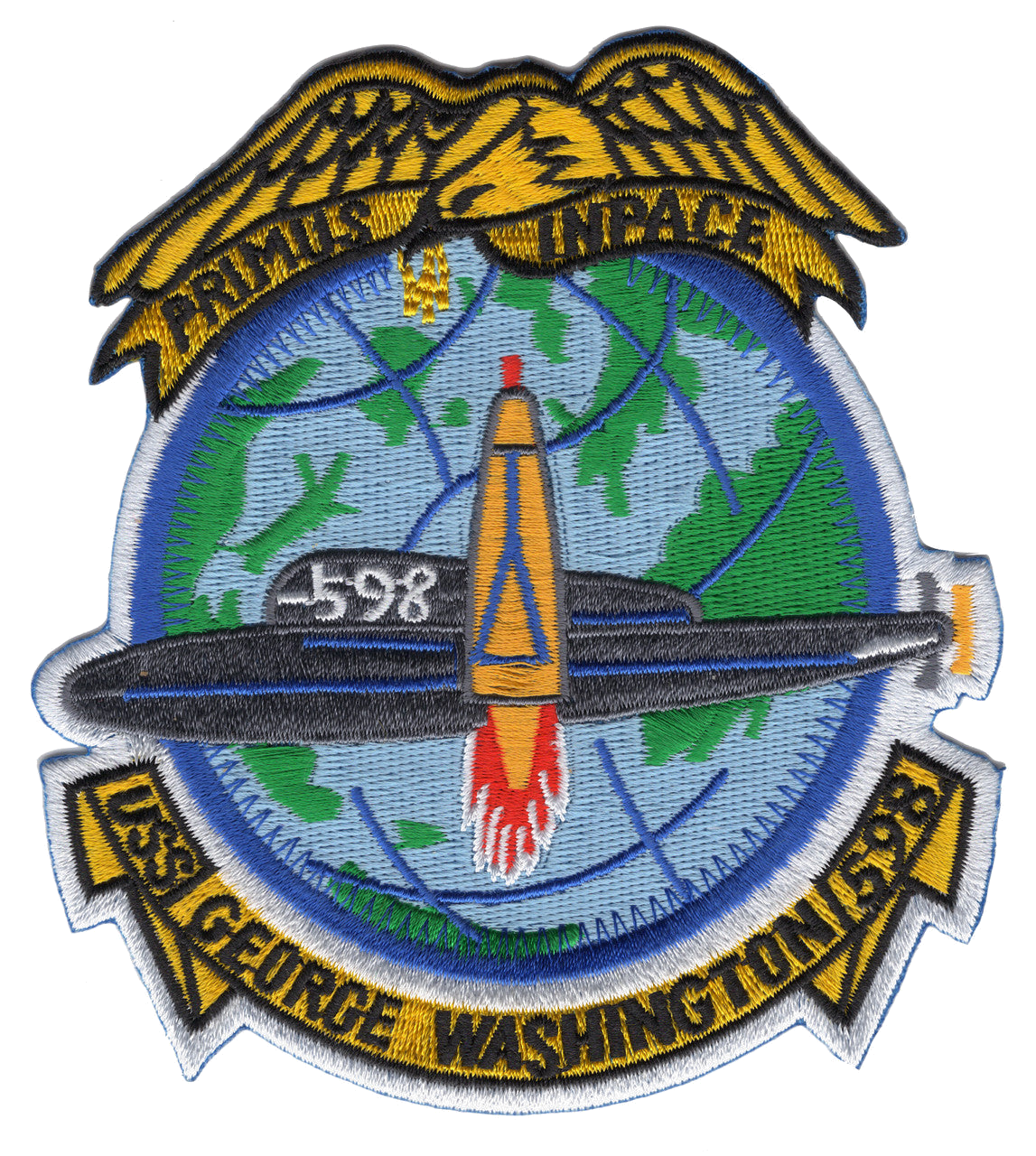USS GEORGE WASHINGTON SSBN 698 PATCH