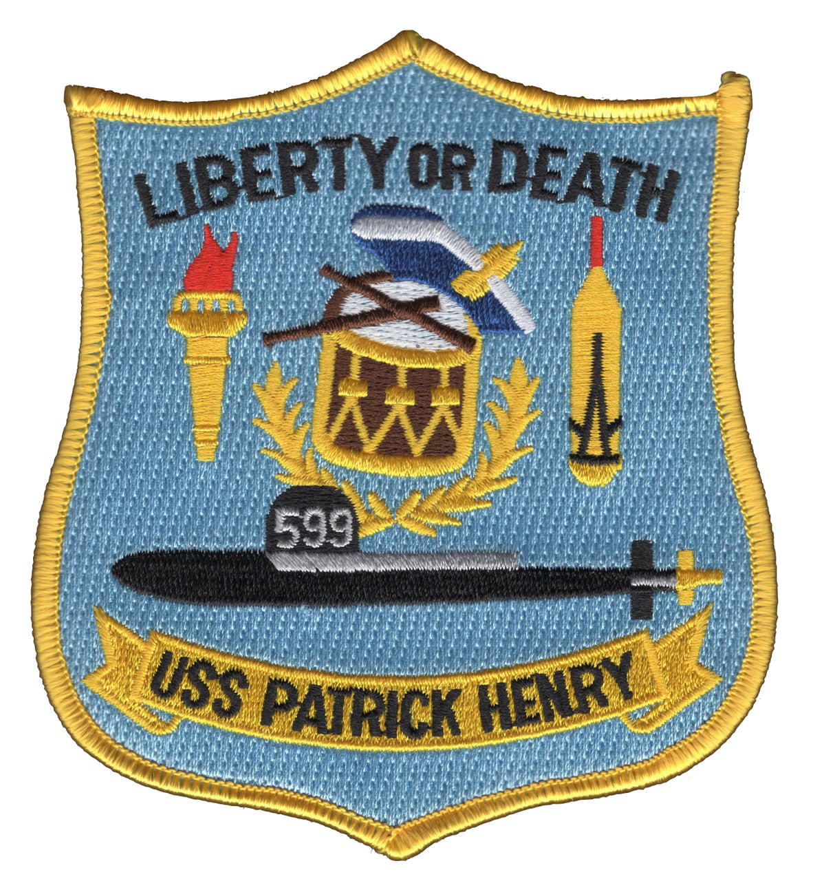 USS PATRICK HENRY SSBN 599 PATCH