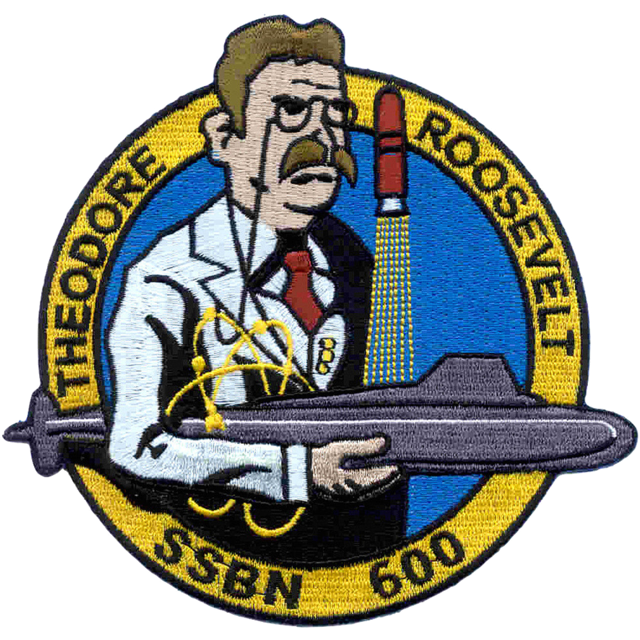 USS THEODORE ROOSEVELT SSBN 600 PATCH