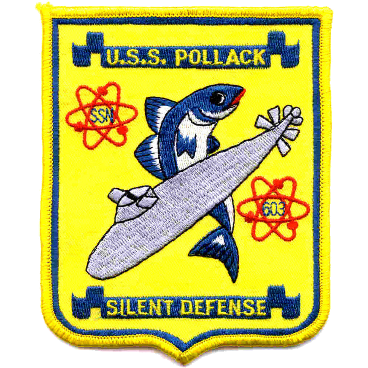 USS POLLACK SSN 603 PATCH