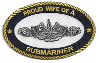Proud Wife Of A Submariner PATCH collection thumbnail