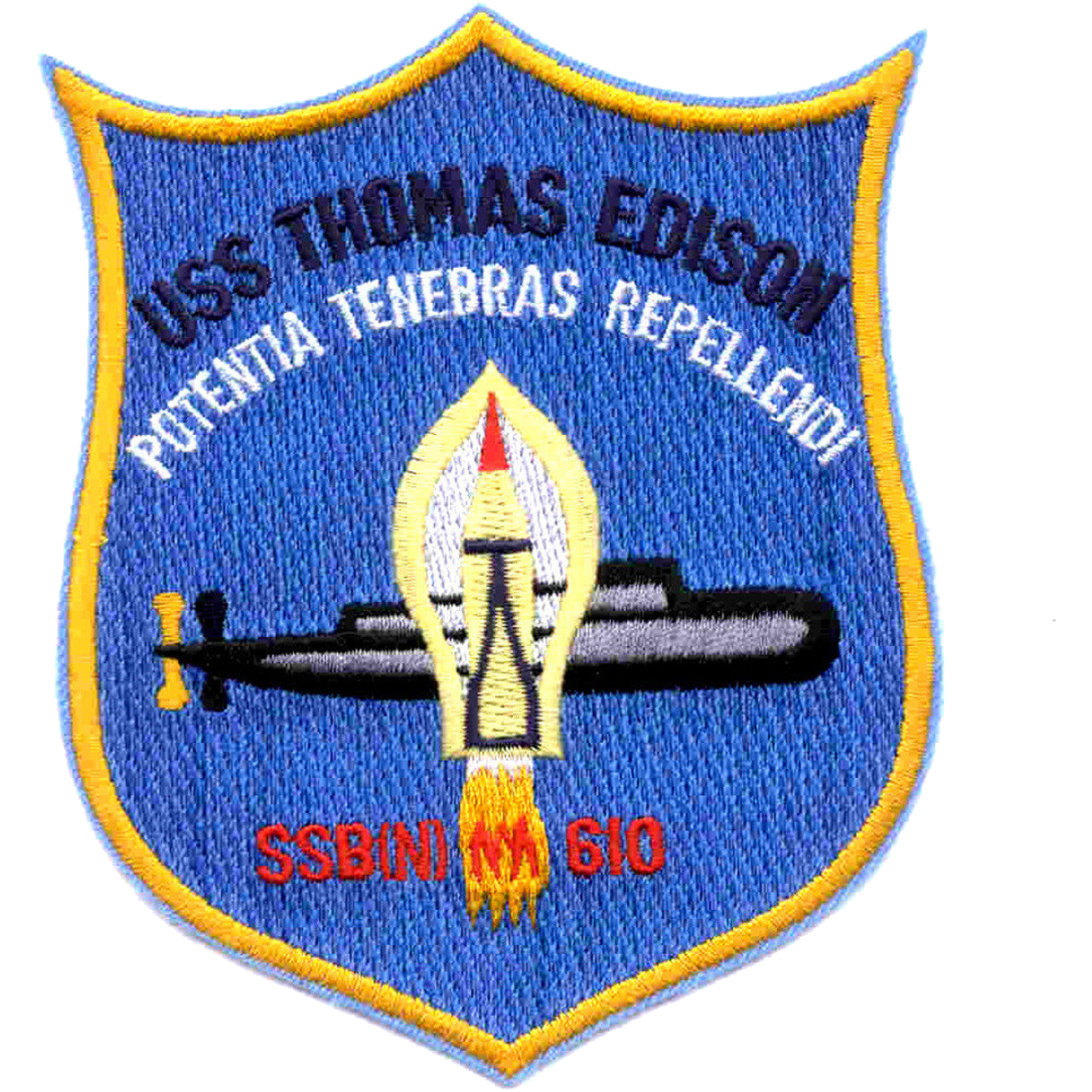 USS THOMAS EDISON SSBN 610 PATCH